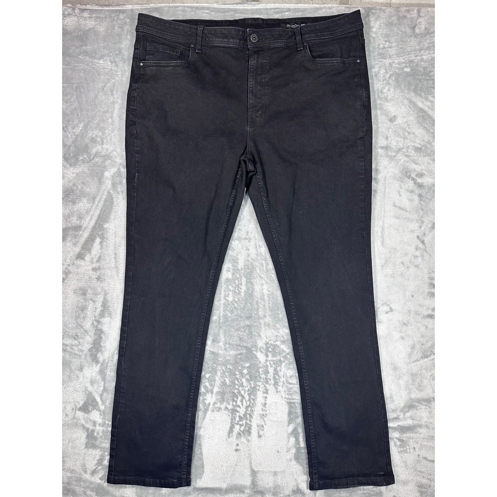 The Perfect Jean NYC Mens 44x34 Slim Fit Black Stretch Denim Jeans JUXTIBBDT34